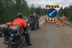 #9 Norwegen - Finnland - Lappland | Vom Nordkap nach Kautokeino Die Baustelle nahm gar kein Ende, wir sind kilometerlang auf der Schotterpiste unterwegs.