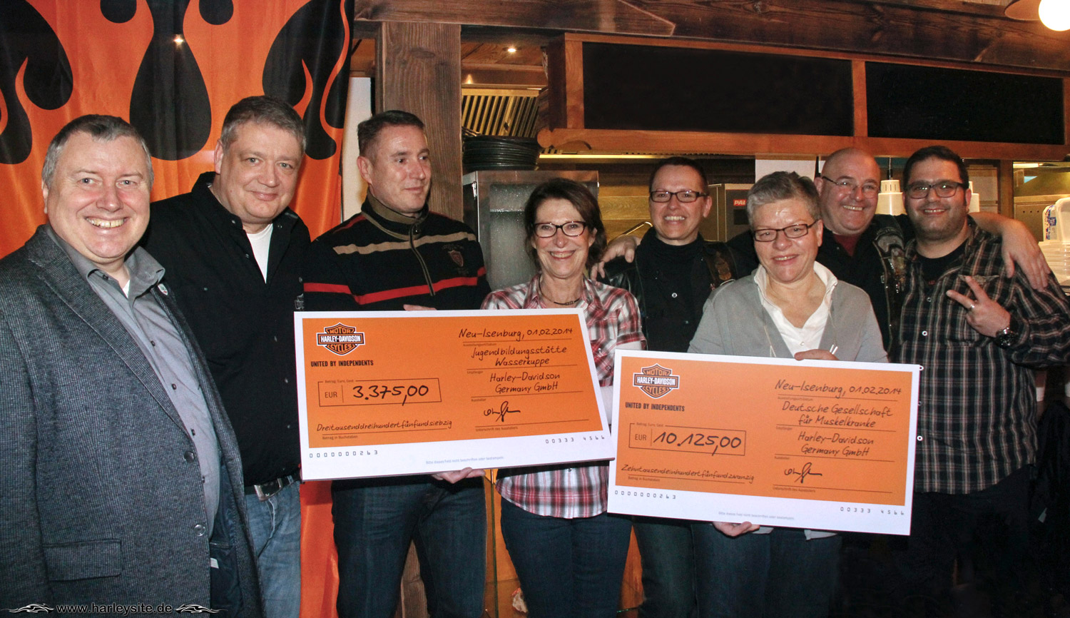 2014HD02 Friendship Ride Germany Spendenuebergabe