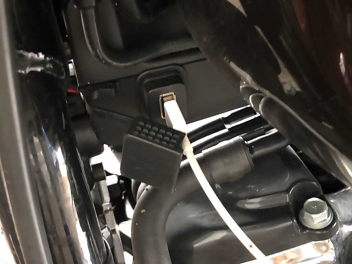 USB Anschluss An Der Harley-Davidson
