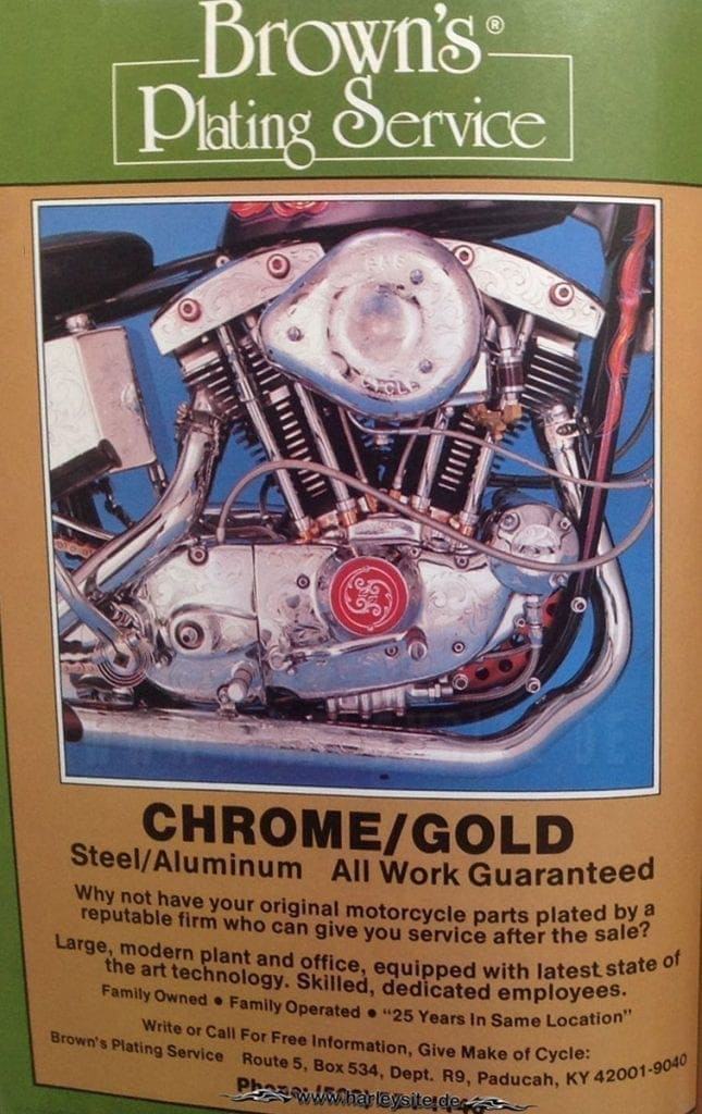 Easyriders Sept-1984 Brown's Plating Service