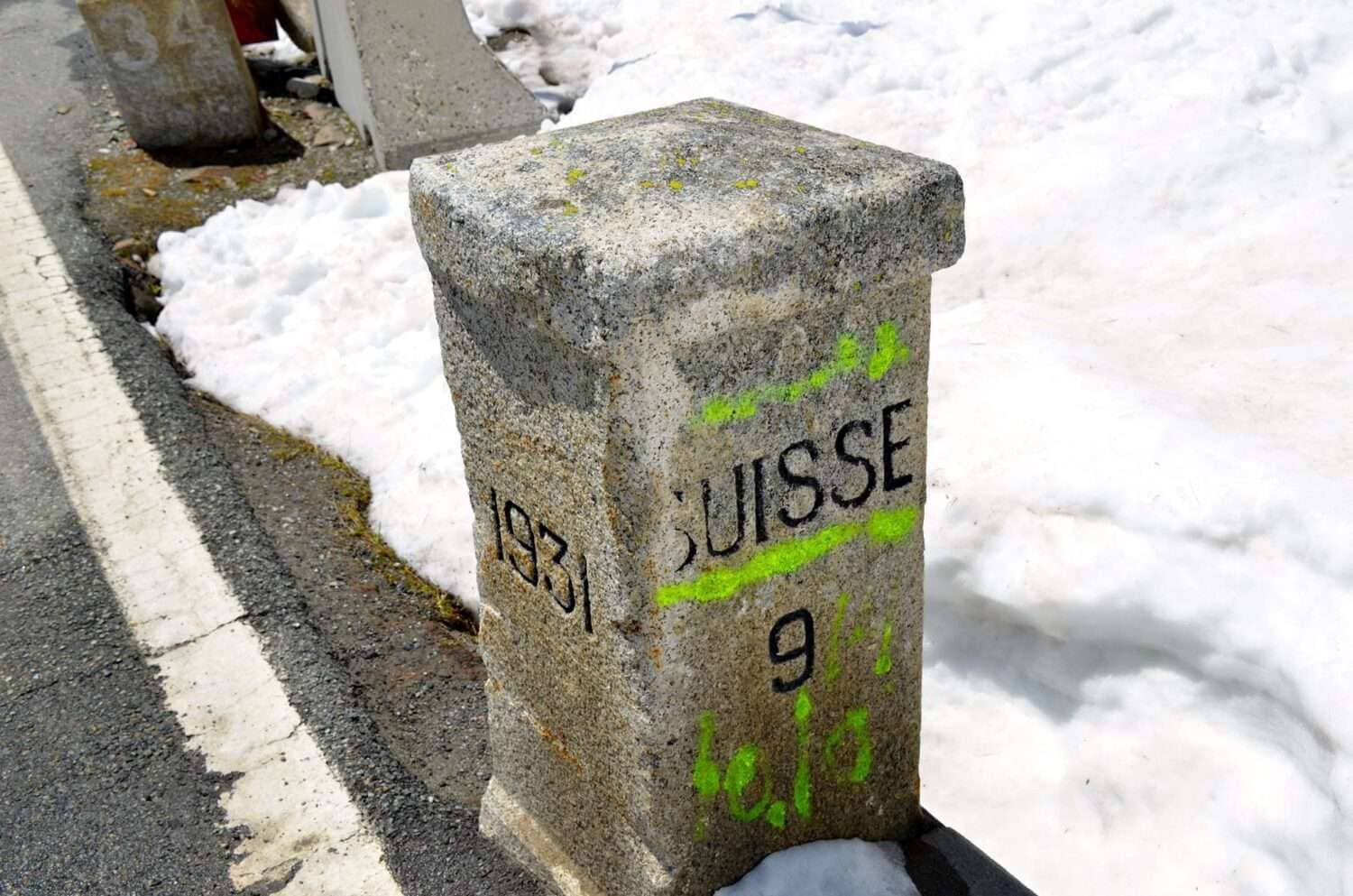 Schweiz Grenzstein 1931
