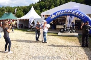 Harley-Davidson & Michelin Scorcher Test Ride Michelin am Faaker See zur European Bike Week