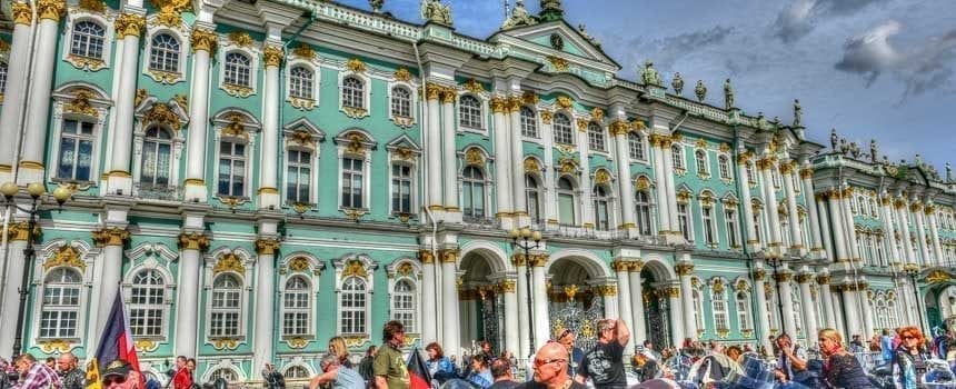 Harley-Davidson Parade auf den Harley Days in St. Petersburg