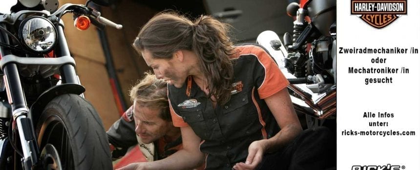 Rick´s Motorcycles aus Baden-Baden sucht KFZ-Mechaniker oder Mechatroniker