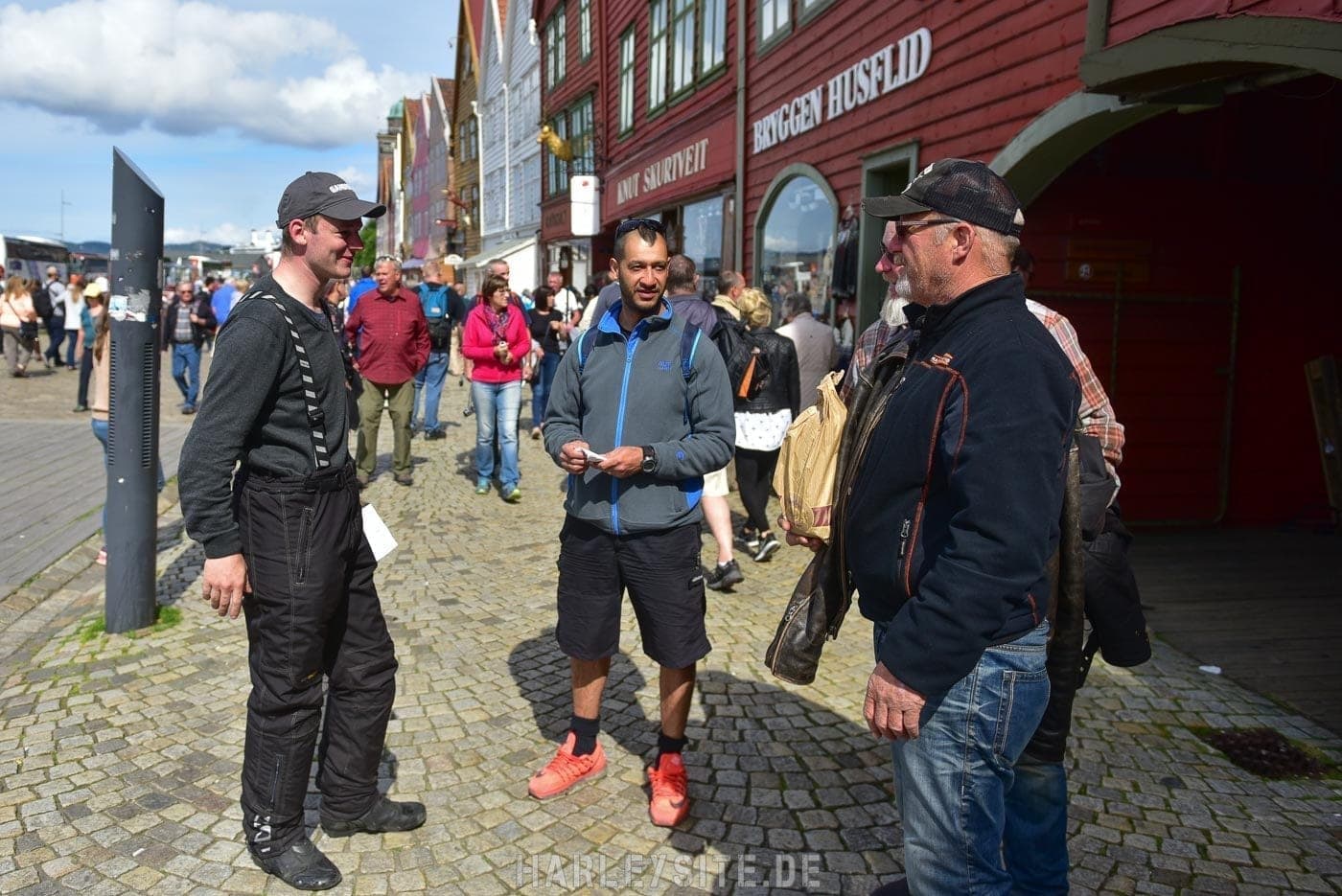 #4 Nordkap Harley Tour - Von Bergen nach Leardal in Norwegen Wir treffen in Bergen zwei Biker wieder