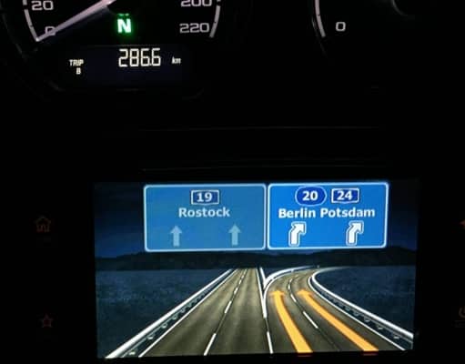 Die Navigation zeigt alles gut an!