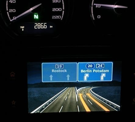 Die Navigation zeigt alles gut an!