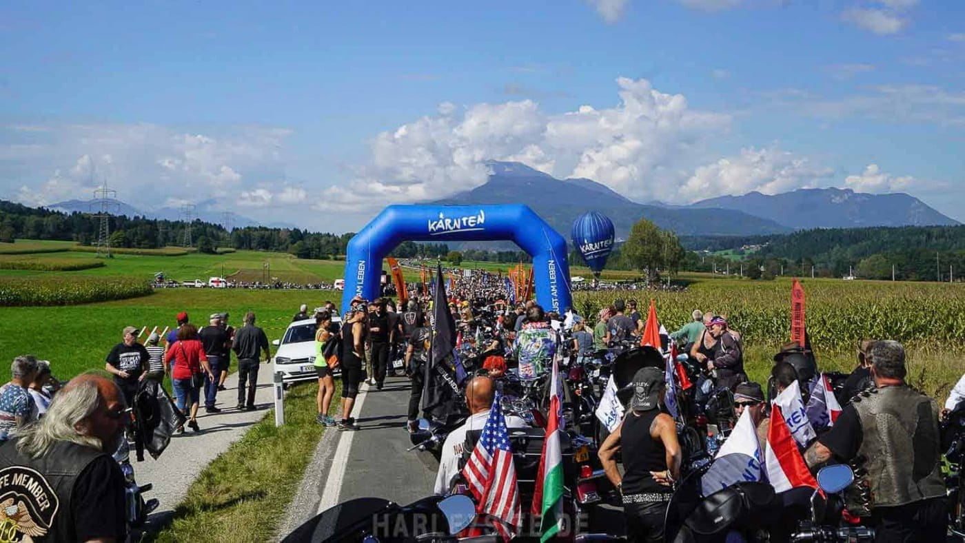 European Bike Week Parade vom Harley-Davidson Treffen in Kärnten