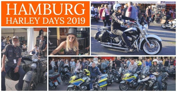 Collage von den Hamburg Harley Days 2019