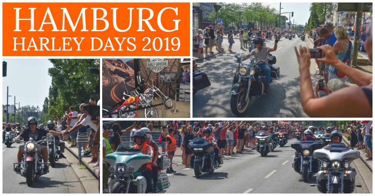 Collage from the Hamburg Harley Days 2019