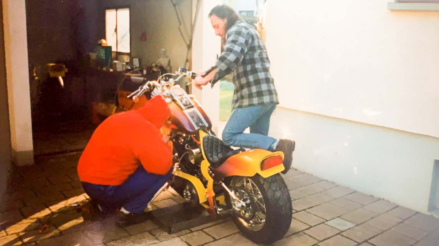 Rick´s erste Werkstatt, seine Garage in Raststatt