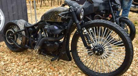 Custombike auf der Harley Davidson BikeShow am Faaker See