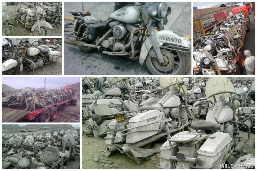 Harley-Davidson Road King Police Cemetery in Peru
