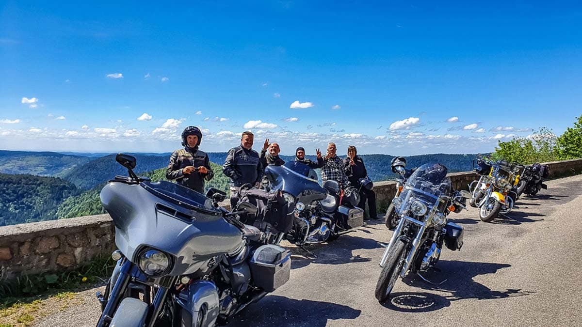 Pause auf einem Pass In den Vogesen