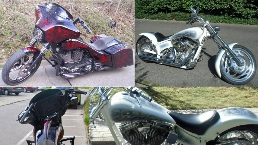 Harley Davidson theft in Hamburg Harburg
