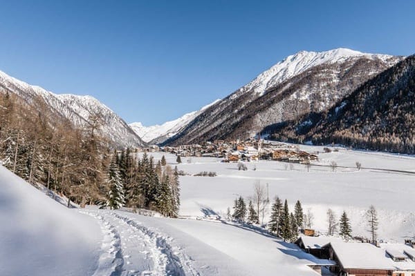 Blick auf Vals in Südtirol