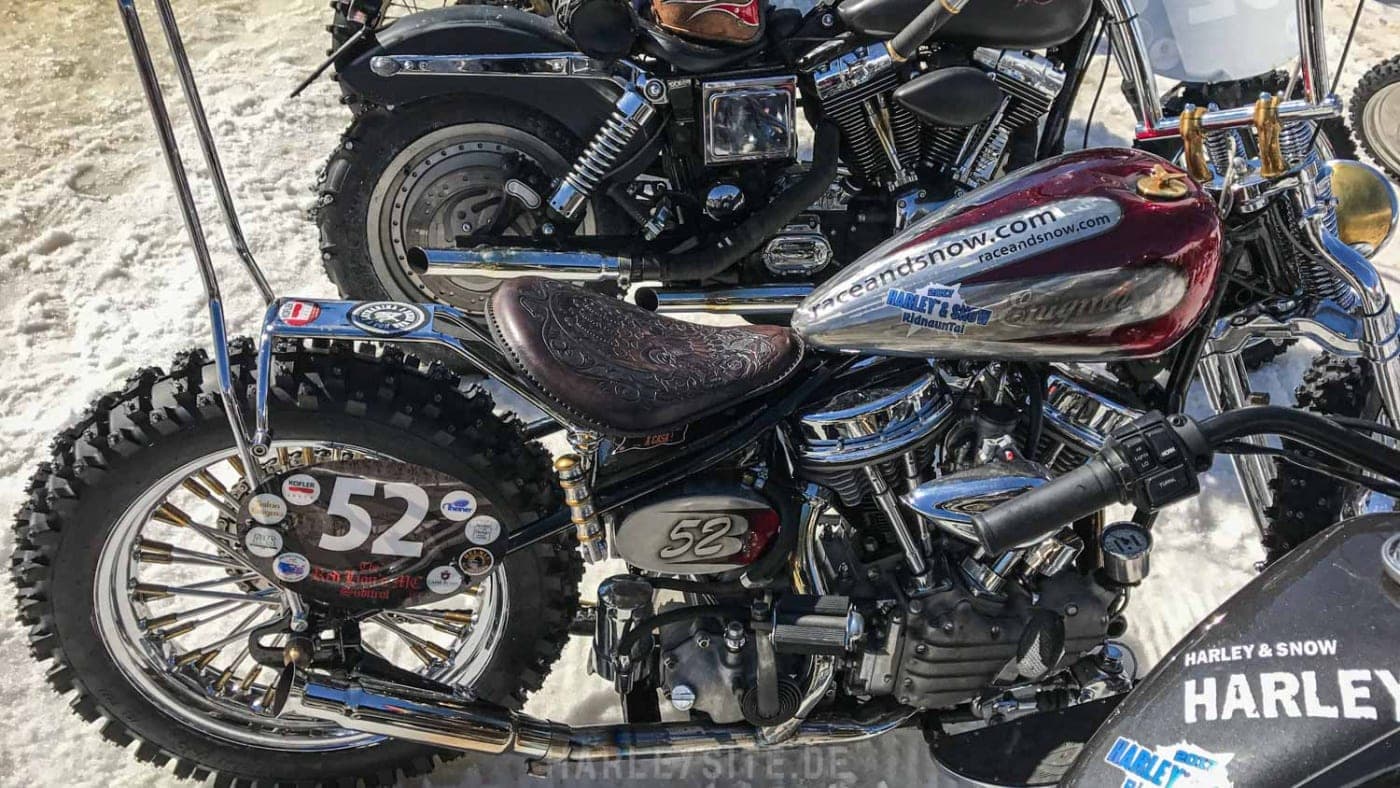 Harley and Snow Hillclimbing