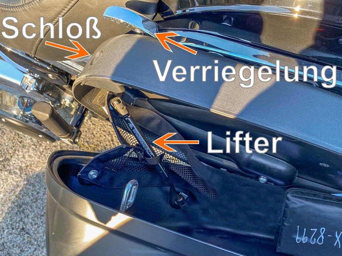 Koffer der Harley-Davidson Sport Glide