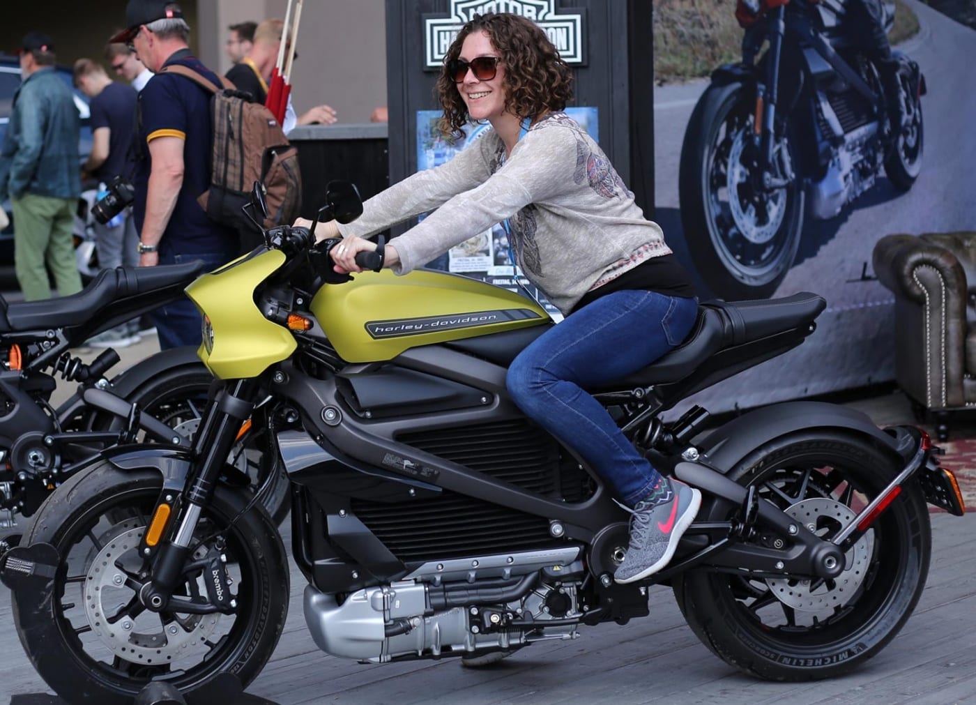 LIVEWIRE riding simulator at the Dortmund Motorcycle Show 2020