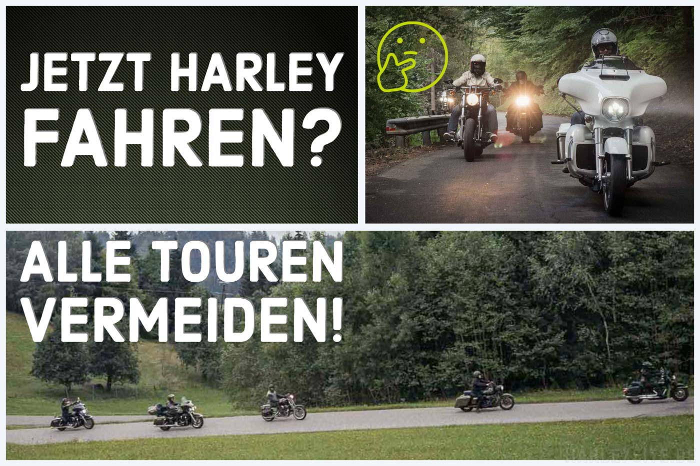 Corona Aktuell - Harley-Touren vermeiden.