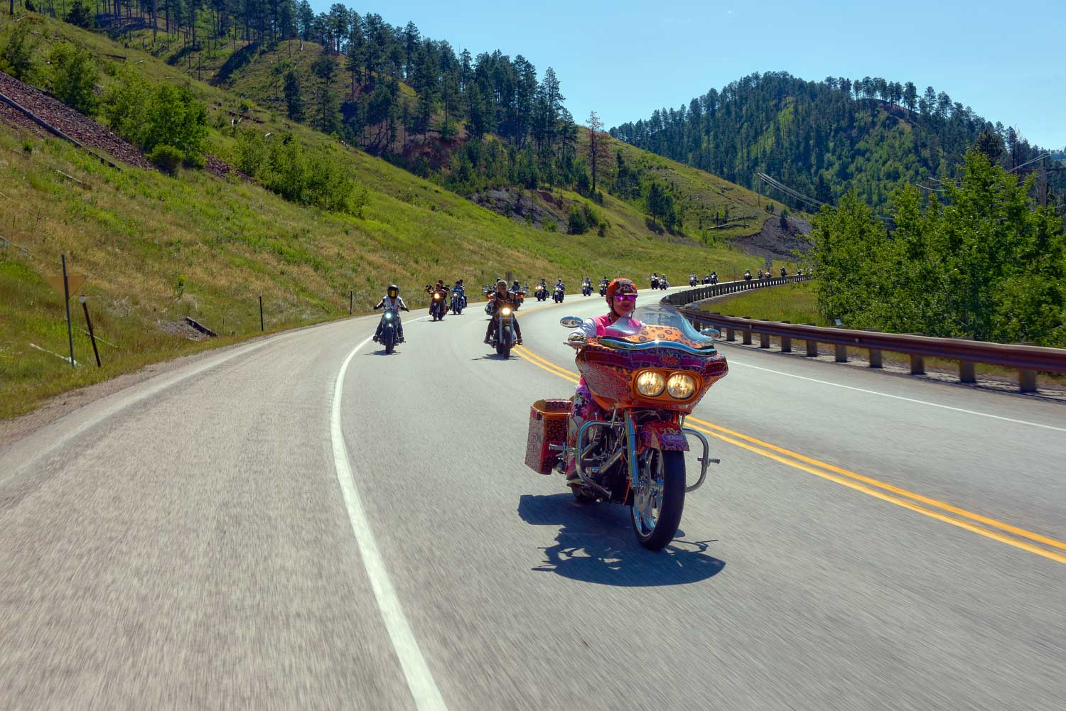 Sturgis Harley Treffen - Harleys on the Road