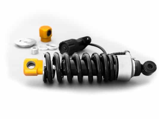 Federbein und Zubehörteile von Müller Motorcycles - Tieferlegung an der Harley Davidson