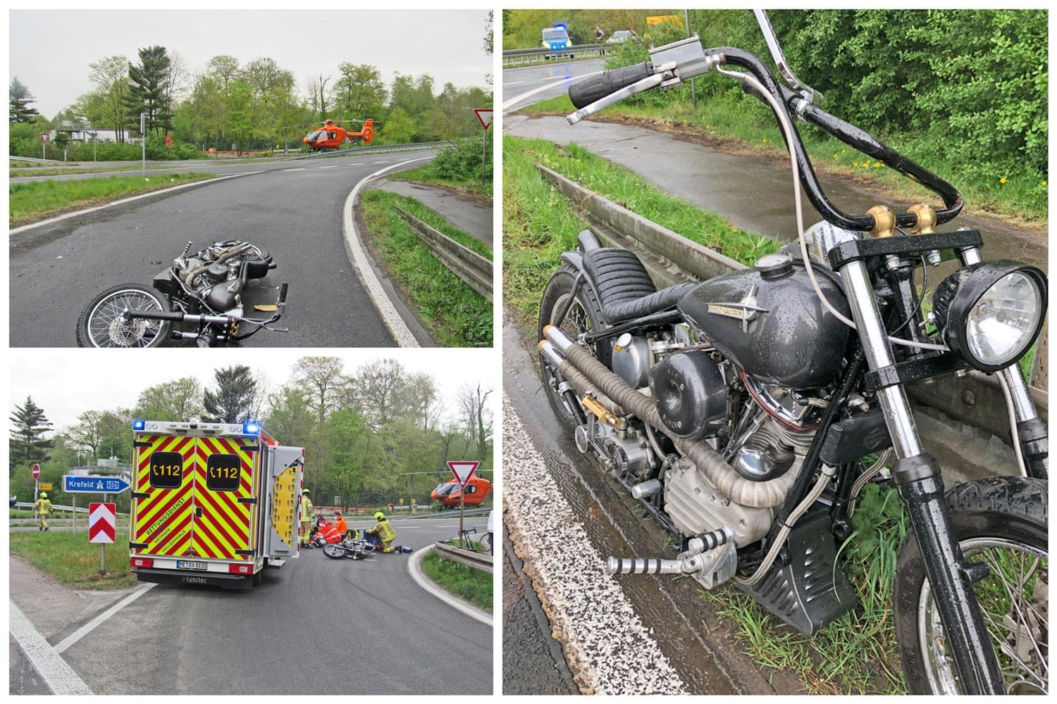Motorradunfall in Ratingen