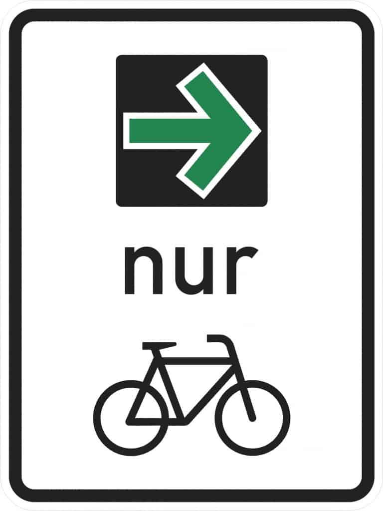Grünpfeil für Fahrradfahrer