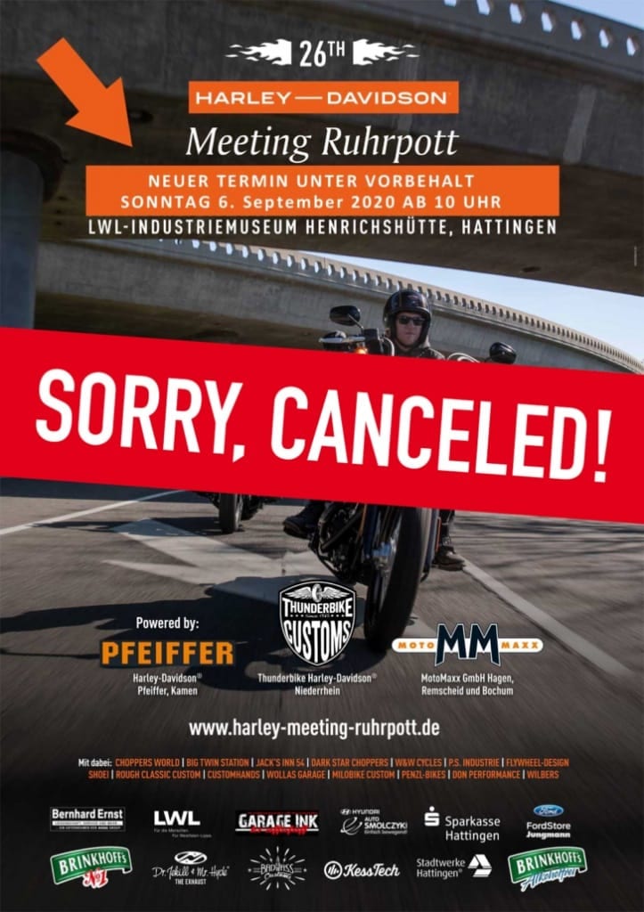 RUHRPOTT METTING IST ABGESAGT