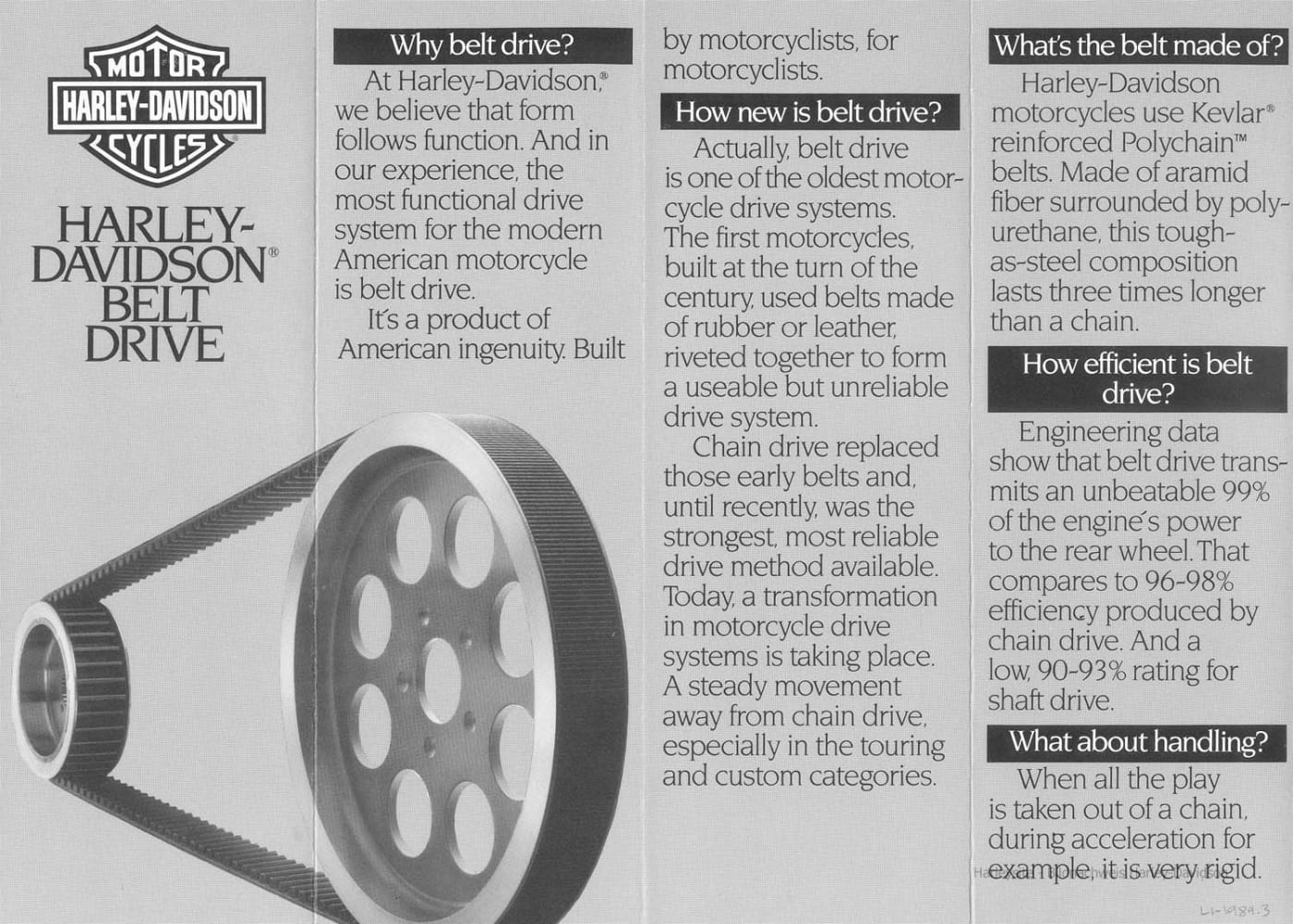 Der Zahnriemen am Heck feiert bei Harley-Davidson Geburtstag Der Zahnriemen am Heck feiert bei Harley-Davidson Geburtstag