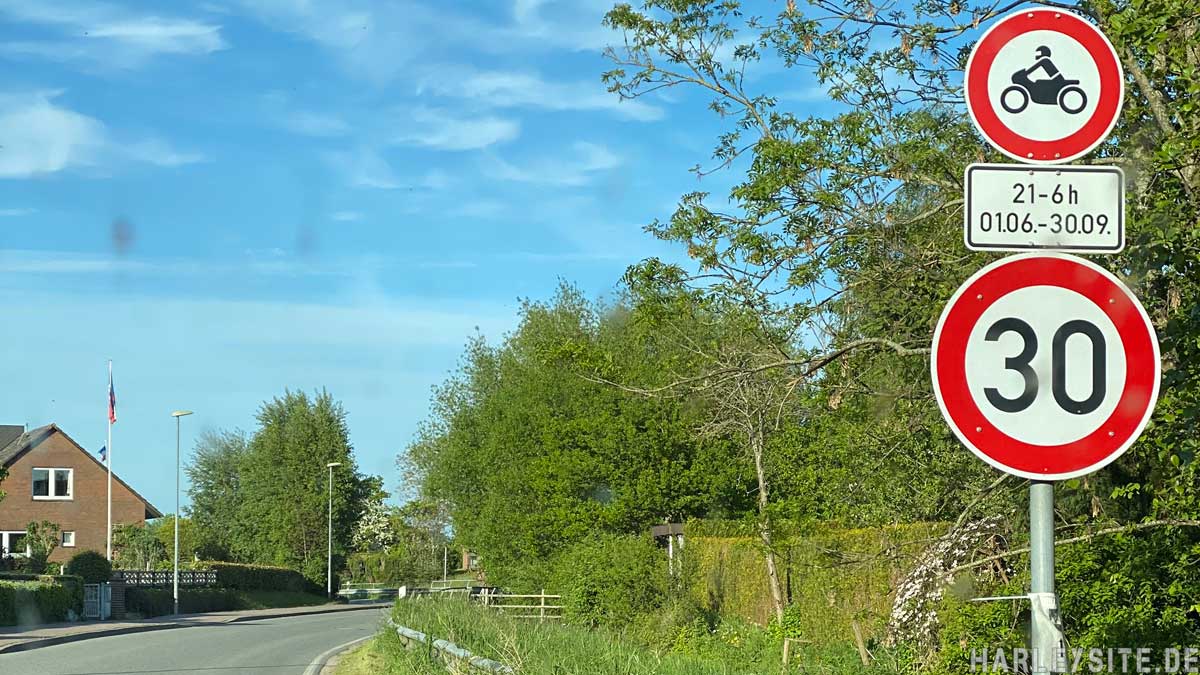 Motorradfahrverbot Behrensdorf Ostsee