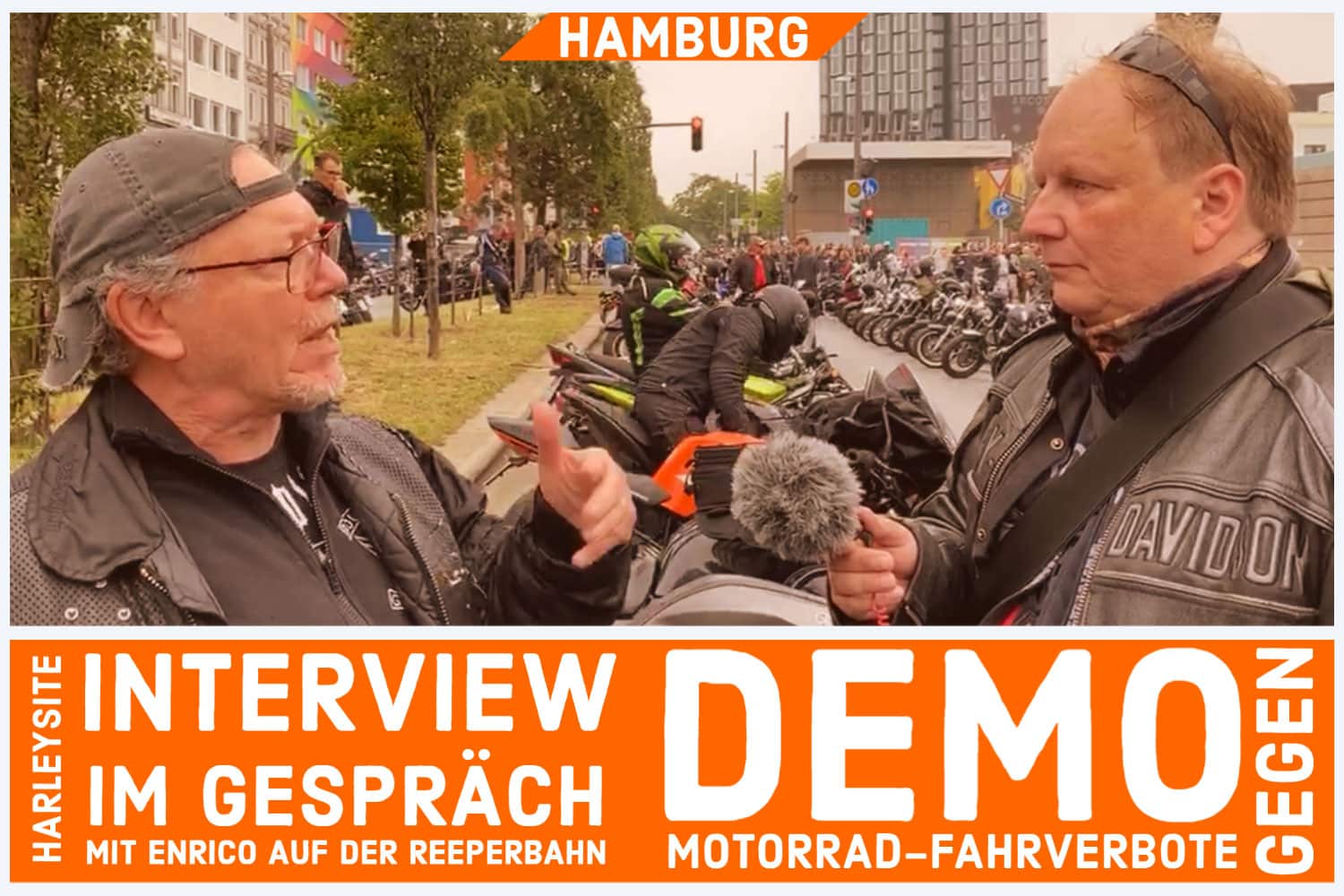 Motorrad Fahrverbote DEMO in Hamburg 2020 - Interview mit Enrico