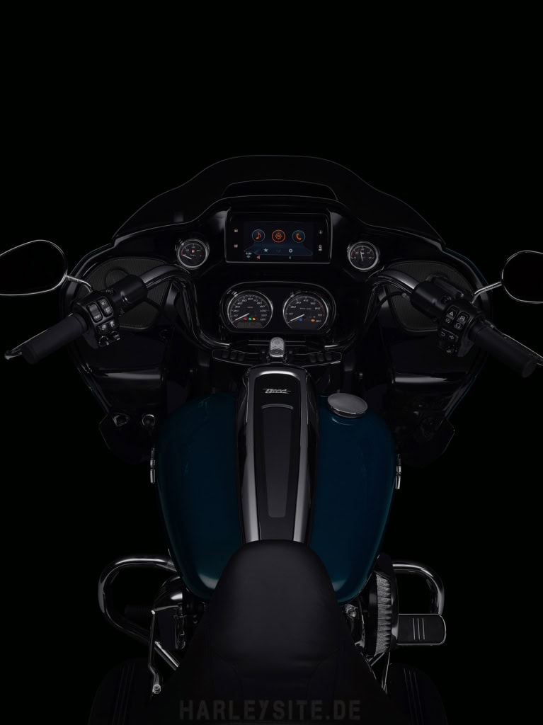 Die Harley-Davidson Special Touring Modelle 2021 „Boom! Box GTS“-Infotainmentsystem mit Farbtouchscreen