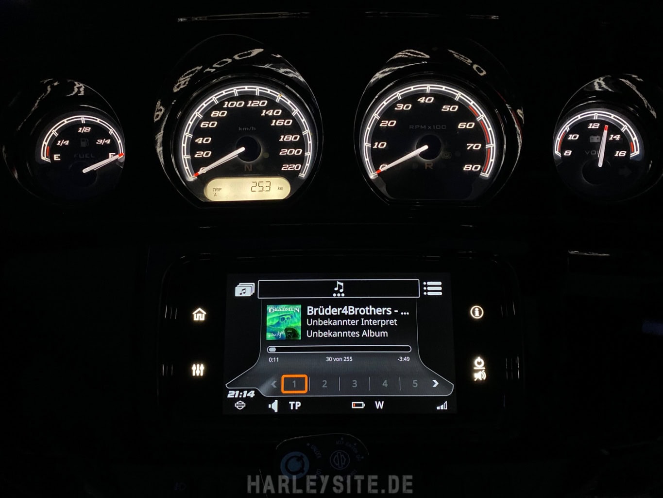 Harley-Davidson cockpit