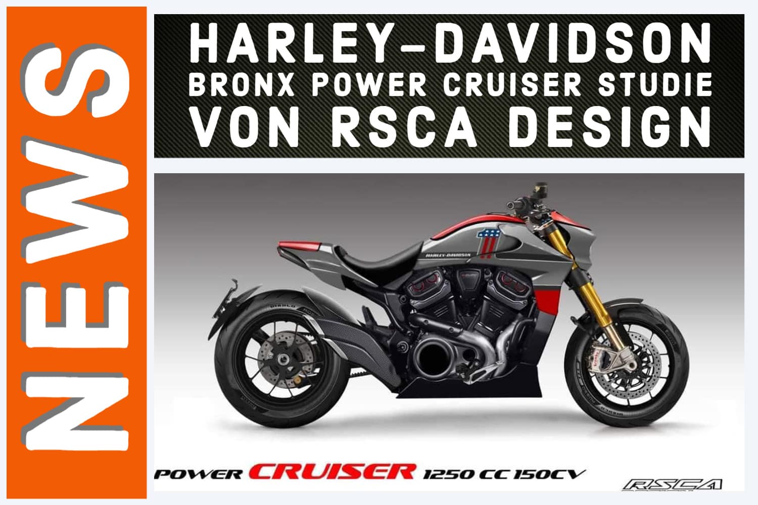 Harley-Davidson Power Cruiser RSCA Design Konzeptstudie