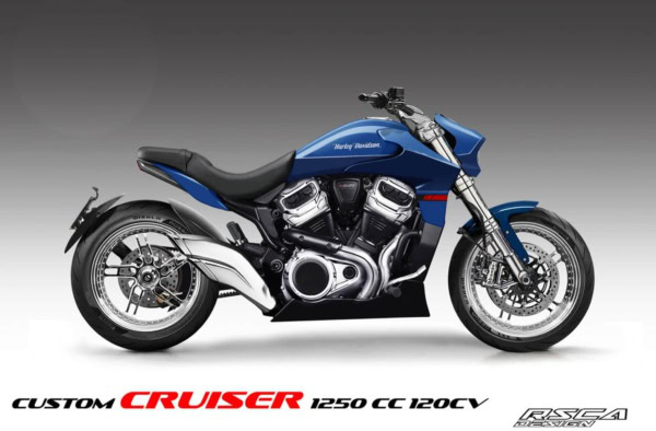 Harley-Davidson Custom Cruiser RSCA Design Konzeptstudie