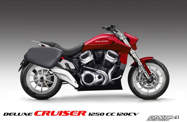 Harley-Davidson Deluxe Cruiser RSCA Design Konzeptstudie