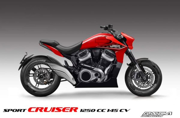 Harley-Davidson Sport Cruiser RSCA Design Konzeptstudie