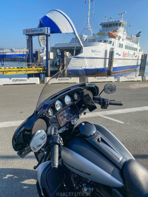 Von Romö geht es mit der Syltfähre weiter nach List auf Sylt Syltfähre