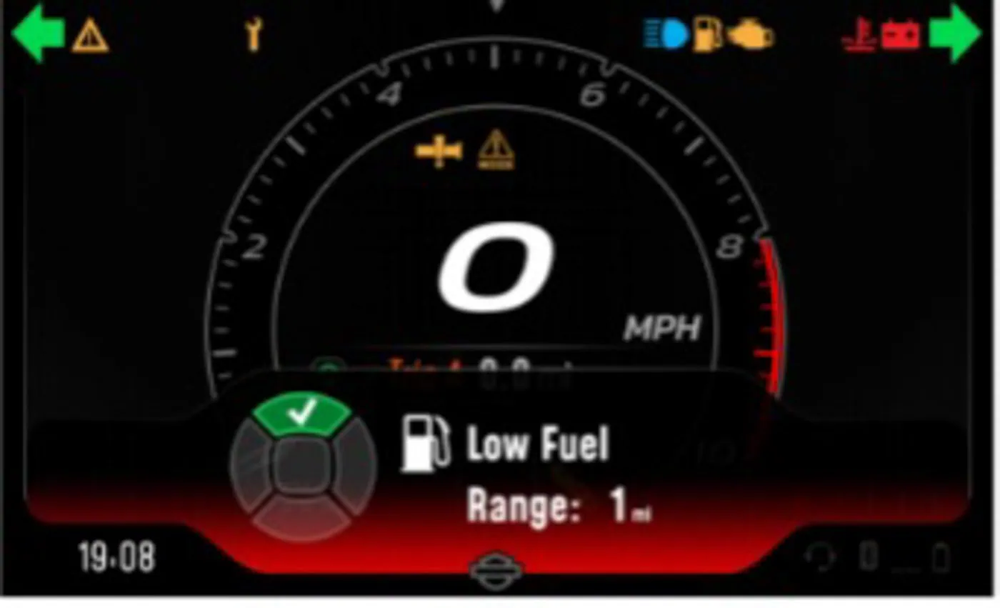 Tankanzeige - Harley-Davidson Pan America Screen