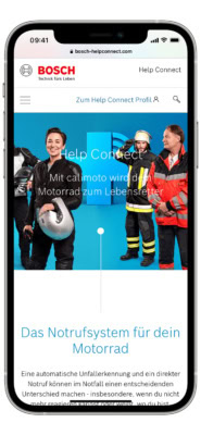 Mock Calimoto Bosch Help Connect Info