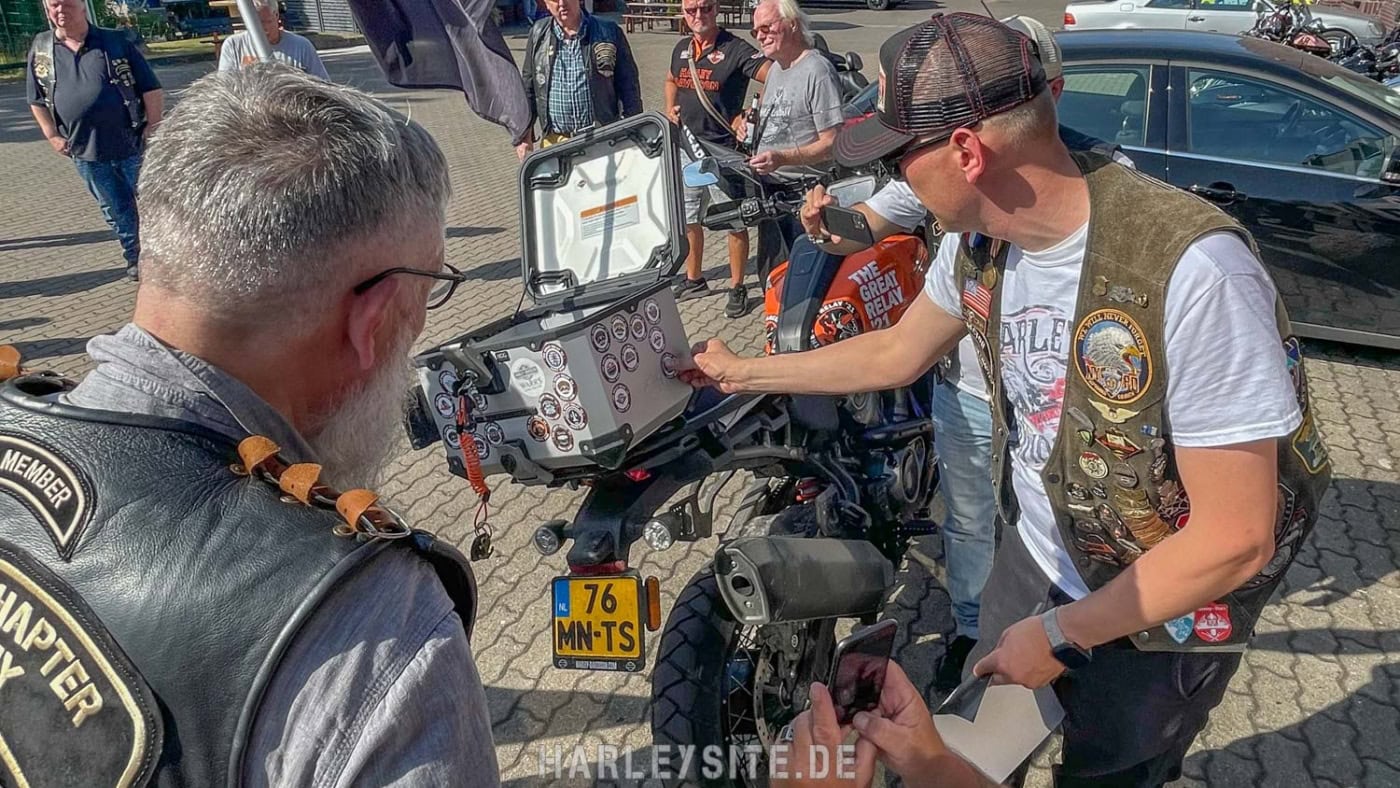 The Great Relay 21 - Pan America von Bremen nach Hamburg Harley-Davidson Great Relay 21 Pan America Top Case