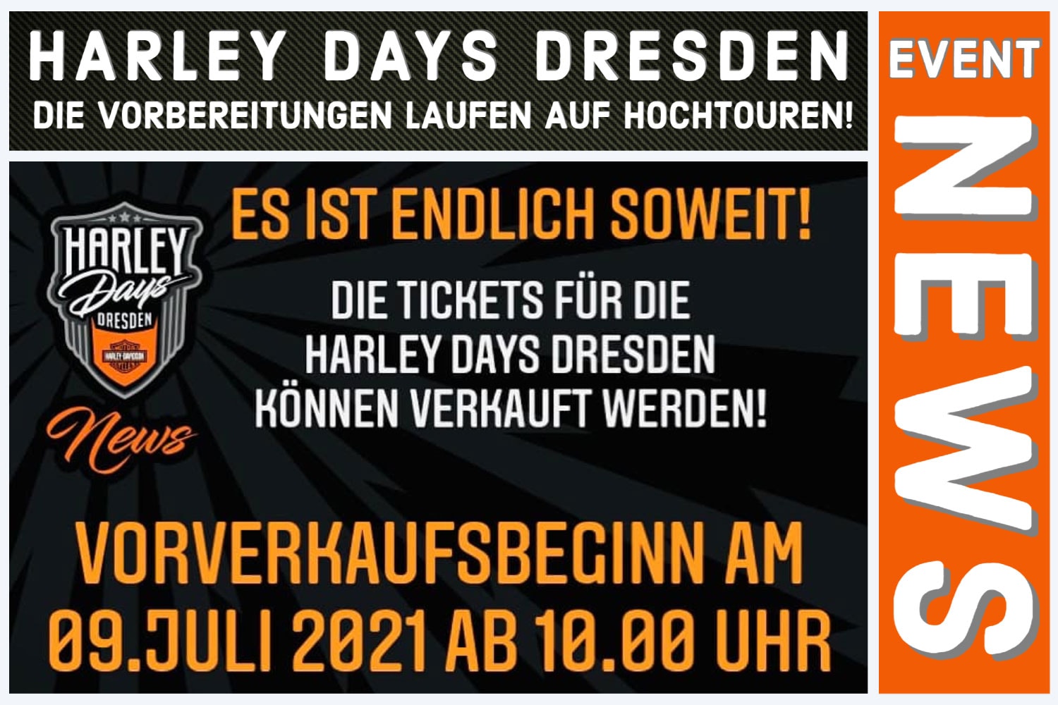 Tickets - Harley Days Dresden 2021