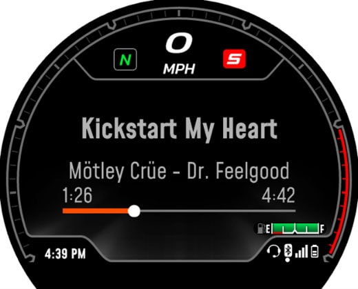 Sportster S Musikanzeige