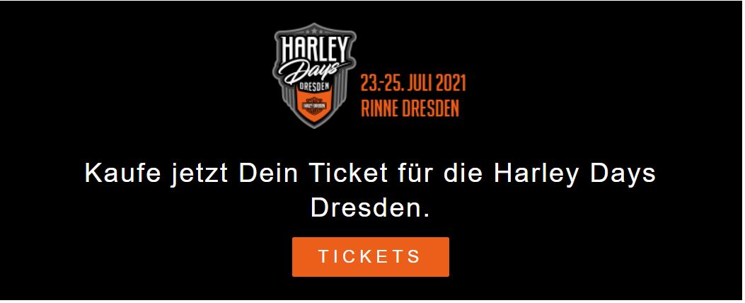 Neues zu den Harley Days Dresden 2021