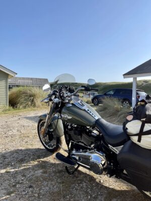 Die Fat Boy vor der Tür