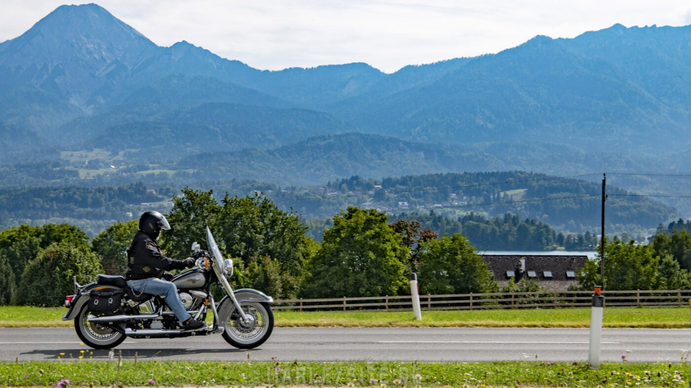 Harley-Davidson Biker am Faaker See