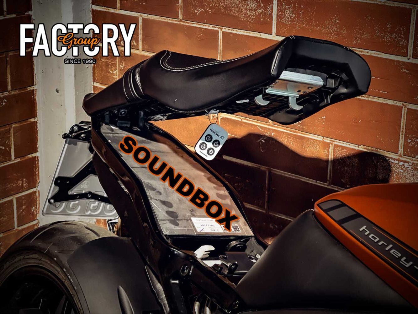 Die Factory Group verkauft die letzten Harley-Davidson LiveWire Bikes Harley-Davidson Factory Group LiveWire Soundbox
