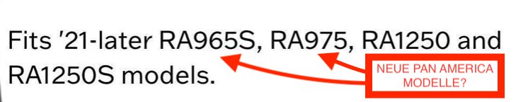 Pan America RA965S und RA975 Gerüchte