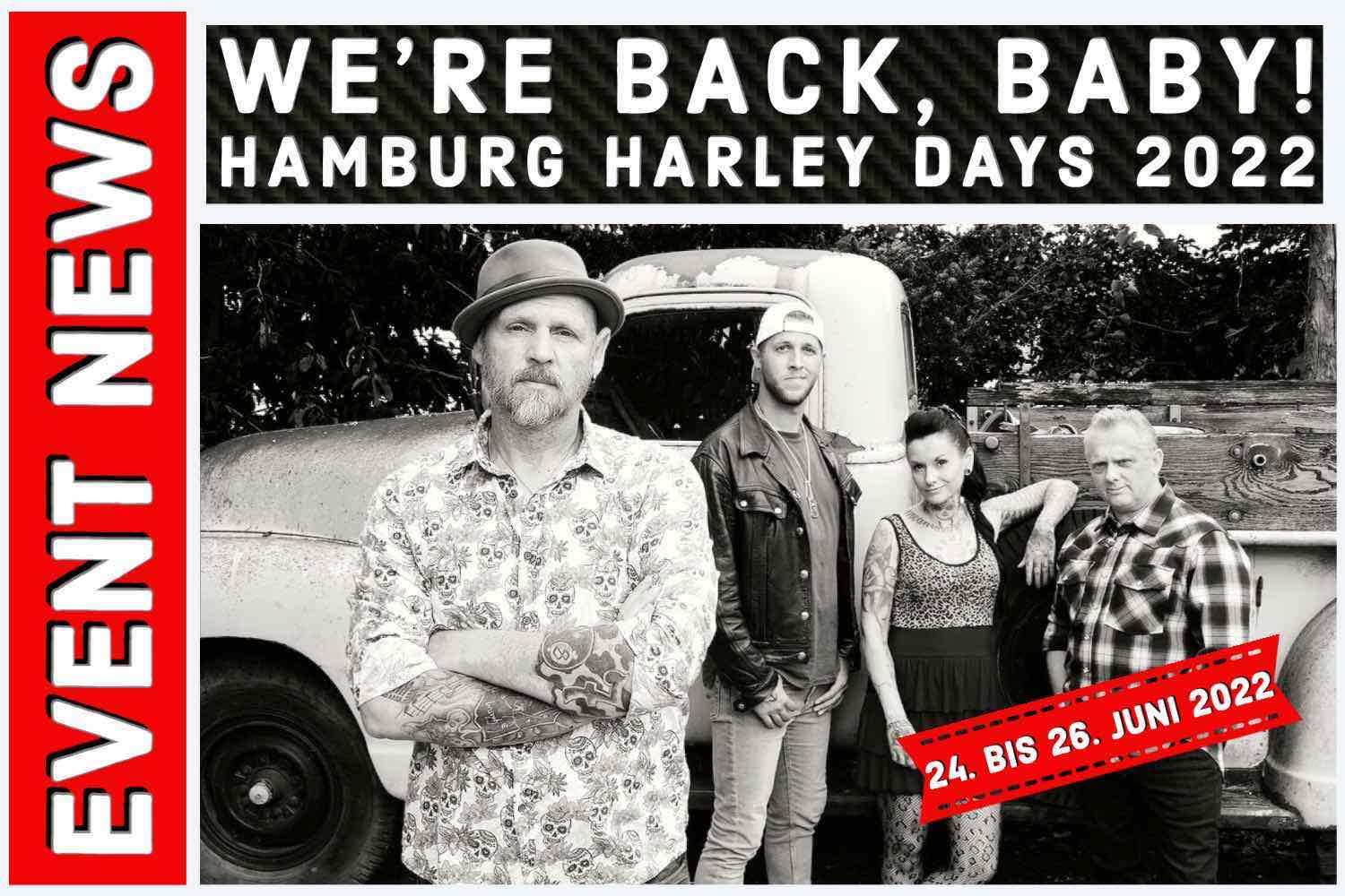 Hamburg Harley Days 2022 Musikprogramm
